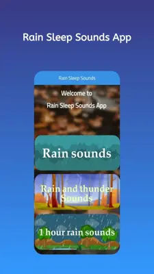 Rain Sleep Sounds android App screenshot 1