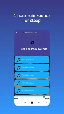 Rain Sleep Sounds android App screenshot 4
